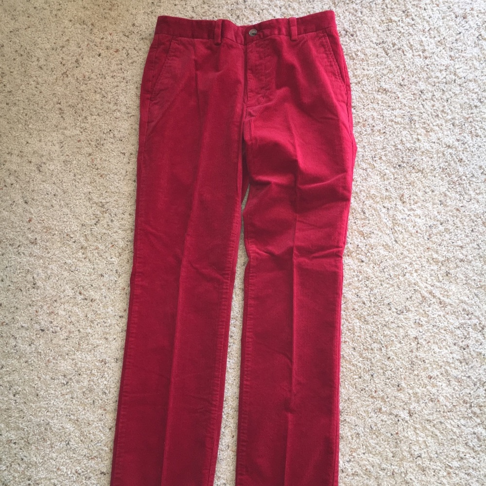 Men’s Vineyard Vines Corduroy Red Pants